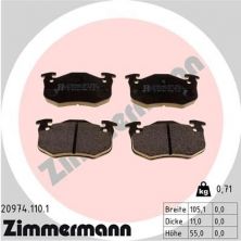 Zimmermann 20974.110.1 - Brzdové platničky -
