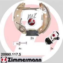 Zimmermann 20990.117.5 - Brzdové čeľuste -