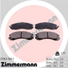 Zimmermann 21363.160.1 - Brzdové platničky -