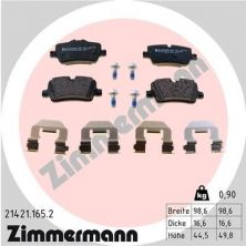 Zimmermann 21421.165.2 - Brzdové platničky -