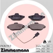 Zimmermann 21436.170.3 - Brzdové platničky -