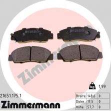 Zimmermann 21651.175.1 - Brzdové platničky -