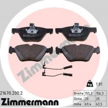 Zimmermann 21670.200.2 - Brzdové platničky -
