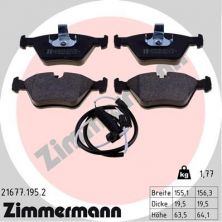 Zimmermann 21677.195.2 - Brzdové platničky -