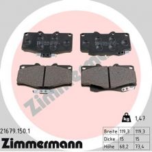 Zimmermann 21679.150.1 - Brzdové platničky -