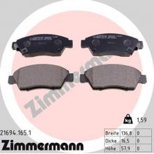 Zimmermann 21694.165.1 - Brzdové platničky -