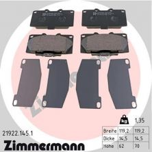 Zimmermann 21922.145.1 - Brzdové platničky -