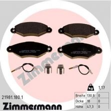 Zimmermann 21981.180.1 - Brzdové platničky -