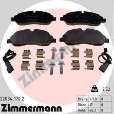 Zimmermann 22034.170.2 - Brzdové platničky -