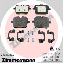 Zimmermann 22039.180.2 - Brzdové platničky -
