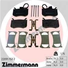 Zimmermann 22091.150.2 - Brzdové platničky -