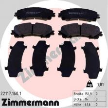 Zimmermann 22117.160.1 - Brzdové platničky -