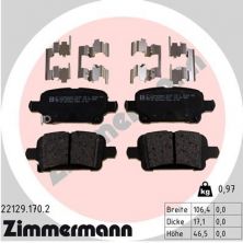 Zimmermann 22129.170.2 - Brzdové platničky -