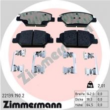 Zimmermann 22139.190.2 - Brzdové platničky -