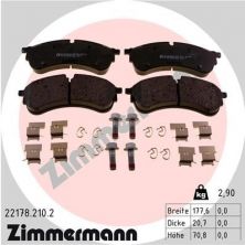 Zimmermann 22178.210.2 - Brzdové platničky -