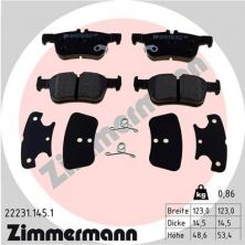 Zimmermann 22231.145.1 - Brzdové platničky -