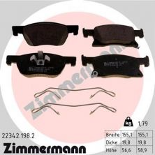 Zimmermann 22342.198.2 - Brzdové platničky -