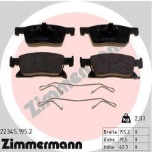Zimmermann 22345.195.2 - Brzdové platničky -