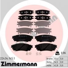 Zimmermann 22434.145.1 - Brzdové platničky -