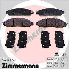 Zimmermann 22439.155.1 - Brzdové platničky -