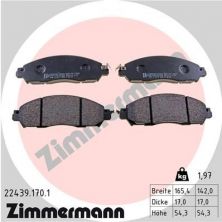 Zimmermann 22439.170.1 - Brzdové platničky -