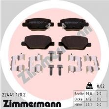 Zimmermann 22449.170.2 - Brzdové platničky -