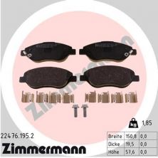 Zimmermann 22476.195.2 - Brzdové platničky -