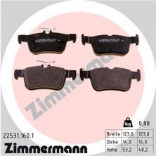 Zimmermann 22531.160.1 - Brzdové platničky -