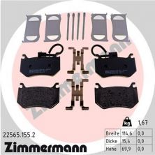 Zimmermann 22565.155.2 - Brzdové platničky -