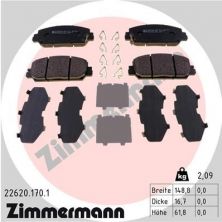 Zimmermann 22620.170.1 - Brzdové platničky -