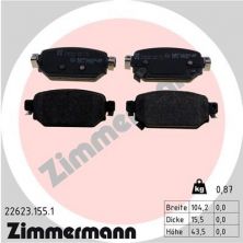 Zimmermann 22623.155.1 - Brzdové platničky -