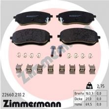 Zimmermann 22660.210.2 - Brzdové platničky -