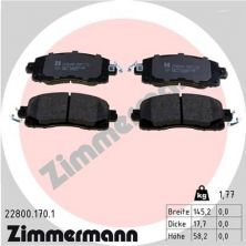 Zimmermann 22800.170.1 - Brzdové platničky -