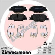 Zimmermann 22838.195.2 - Brzdové platničky -