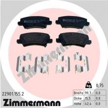 Zimmermann 22901.155.2 - Brzdové platničky -