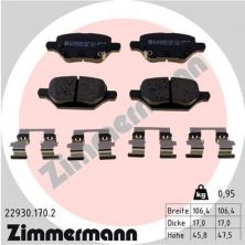 Zimmermann 22930.170.2 - Brzdové platničky -