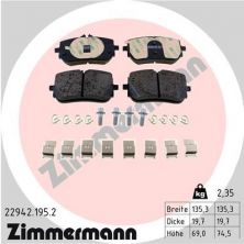 Zimmermann 22942.195.2 - Brzdové platničky -