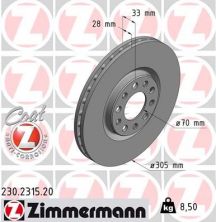Zimmermann 230.2315.20 - Brzdový kotúč -