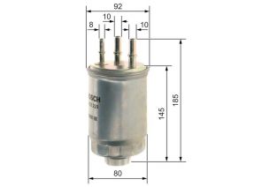 Bosch F 026 402 229 - Palivový filter