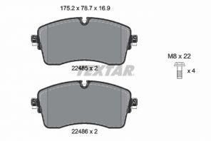 Textar 2248501 - Brzdové platničky -