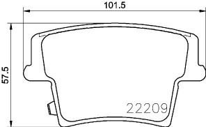 Brembo P 11 040 - Brzdové platničky -