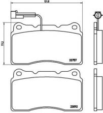 Brembo P 23 115X - Brzdové platničky -