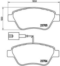 Brembo P 23 141X - Brzdové platničky -