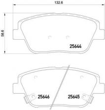 Brembo P 30 066 - Brzdové platničky -