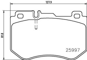 Brembo P 50 123 - Brzdové platničky -