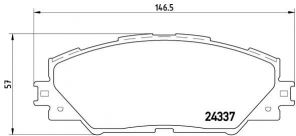 Brembo P 83 071X - Brzdové platničky -