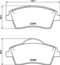 Brembo P 86 033 - Brzdové platničky -