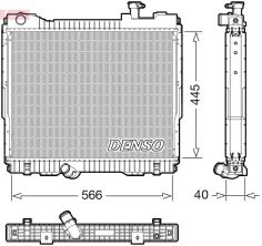 Denso DRM23119 - Chladič vody