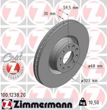 Zimmermann 100.1238.20 - Brzdový kotúč -