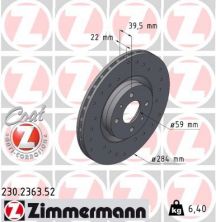 Zimmermann 230.2363.52 - Brzdový kotúč -